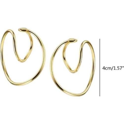 2020 Irregular Twisted Ear Clips Cartilage Earring Cuffs Non Piercing Jewelry