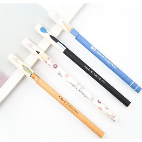3pcs BZNVN Cartoon Cute small fresh and lovely black neutral pen writing tool pattern 0.5 needle writing pen