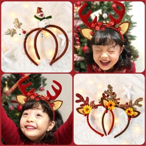 Christmas Headband Headsets Children Christmas Party Supplies Head Buckle Earmuffs Kids Gift Freeshipping
