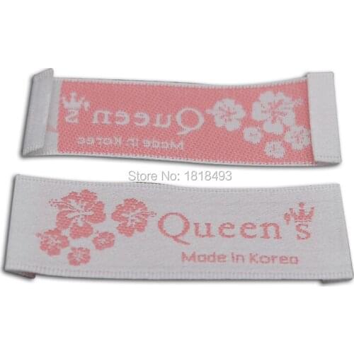 Free shipping clothing garment t-shirt jacket woven labels/embroidered tags/collar labels/main labels 1000 pcs a lot