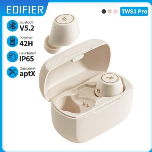 EDIFIER TWS1 Pro TWS Wireless Bluetooth Earphone Bluetooth V5.2 aptX Fast charging capabilities up to 42hrs playback time