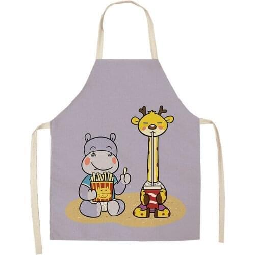 Man Elephant dolphin sea land animal pattern House cleaning Apron for children kids apron Woman kitchen apron Men kitchen apron