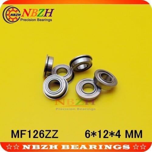 MF126 MF126-ZZ MF126ZZ MF126-2Z MF126Z zz z 2z F618/6*3 LF1260ZZ Flanged Flange Deep Groove Ball Bearings 6 x 12 x 4mm