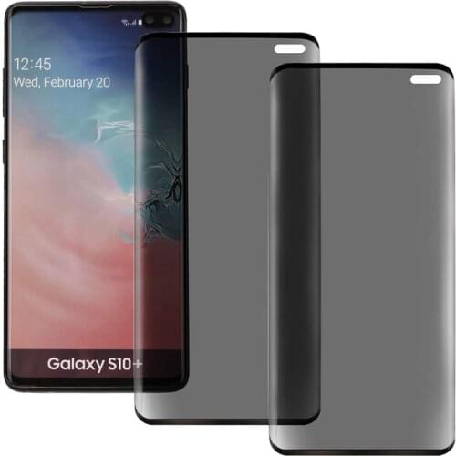 Full Curved Anti Spy Tempered Glass For Samsung Galaxy S21 S20 S10 Plus Note 9 20 Ultra Screen Protector For Samsung S7 Edge