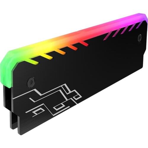 Jonsbo NC-1 Colorful RGB Light Memory RAM Cooler Heat Sink Radiator for Compute Desktop Memory Heat Dissipation Pad