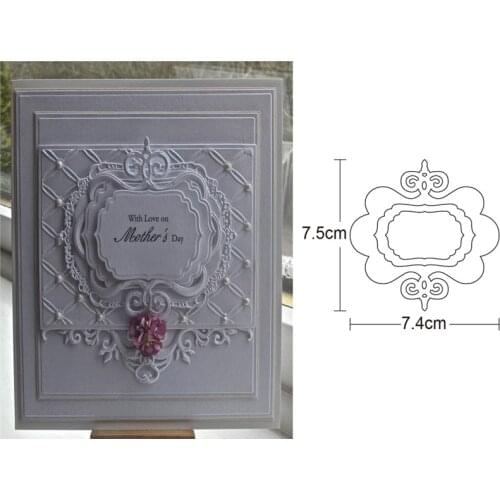 Chinese Knot Label Border Metal Cutting Dies for DIY Scrapbooking Dies Paper Card Making Embossing die cut Decorative craft dies