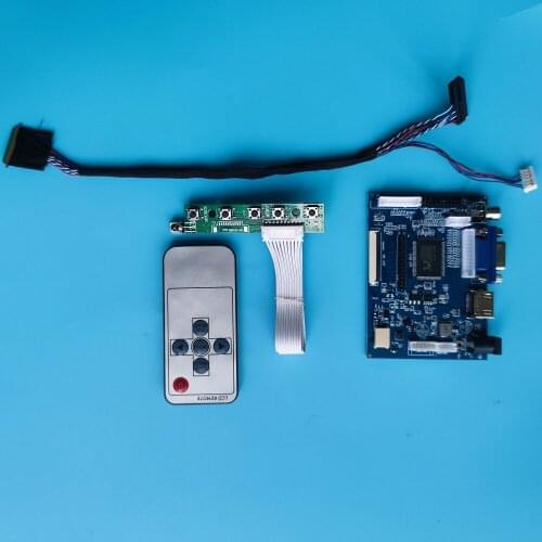 Kit Work for BT156GW01 1366x768 VGA AV monitor LCD 40pin panel Controller Board Screen driver display LED HDMI 2AV remote