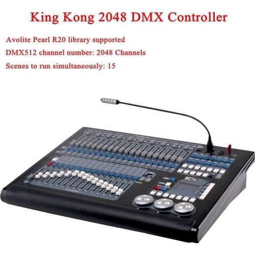 2019 NEW King Kong 2048 DMX Controller Stage Lighting DJ equipment DMX Console for LED Par Moving Head Spotlights DJ Controller