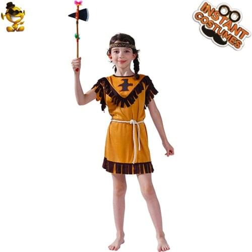 Halloween Costume Indian Girls Costume Carnival Dress Up Cute Princess Costumes Fancy Dress Purim Indian Kids Party