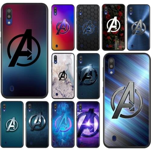 Marvel Avengers Logo Marble For Samsung Galaxy A90 A80 A70 S A60 A50S A30 S A40 S A2 A20E A20 S A10S A10 E Soft Phone Case