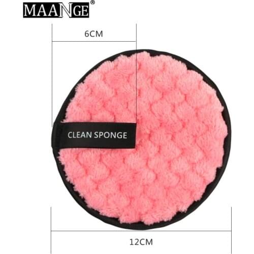 Soft Flannelette Sponge Double Sided Makeup Remove Puff Women Lady Beauty Makeup Wash Facial Cosmetic Tool