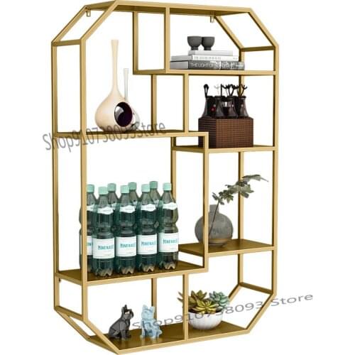 Wall shelf shelf wall hanging wall locker bedroom wall creative lattice living room wine rack wall cabinet wall cabinet