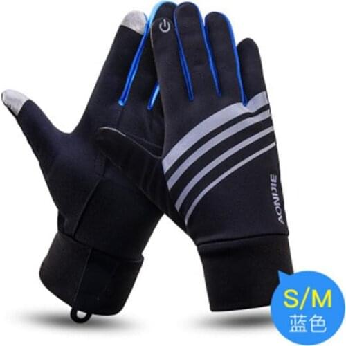 New Cycling Gloves Winter Warm Full Finger Gloves Men Sports sweat-absorbent Windproof Anti-shock Outdoor Bike Gloves