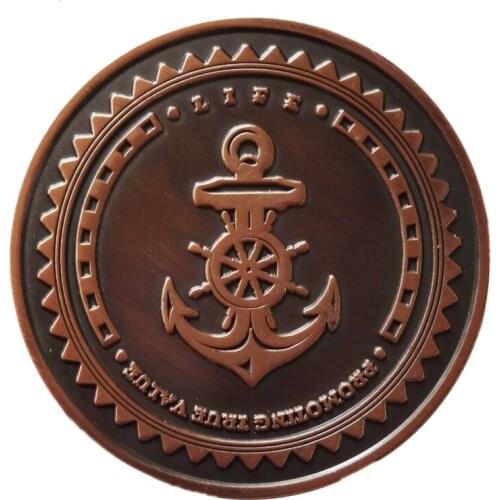 Wholesale brass round coin new plating engraving coins