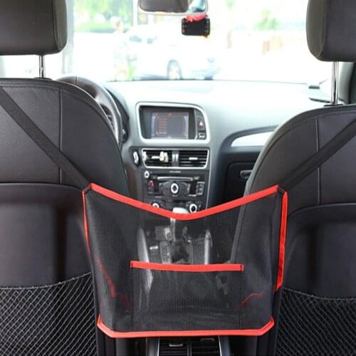 Car Mesh Net Bag Car Organizer Seat Back Storage Large Capacity Elastic Bag Luggage Holder Pocket Universal For Car Styling