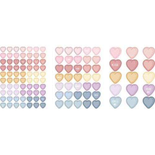 Three Original Salt Series Kawaii Hand Account Diy Material Decorative Stickers Textbook Decoration Stickers Pet Coated Paper