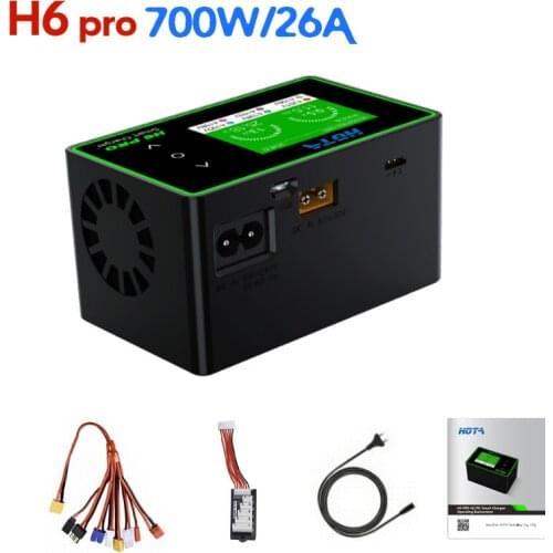 HOTA H6 Pro AC200W / DC700W 26A Smart Balanced High Power RC Charger for RC Drone Spare Parts