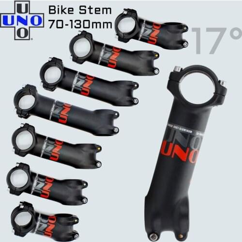 UNO MTB Mountain Bike Setm 31.8mm 17 Degrees 70/80/90/100/110/120/130mm Ultralight Road Bike Handlebar Stem Bike Power Potencia