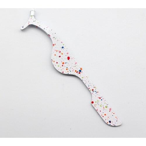 1pcs Eyelash Extension Auxiliary Clamp Clips Stainless steel Eyelashes Extension Tweezers Practice Beauty Eye Lash Makeup Tools