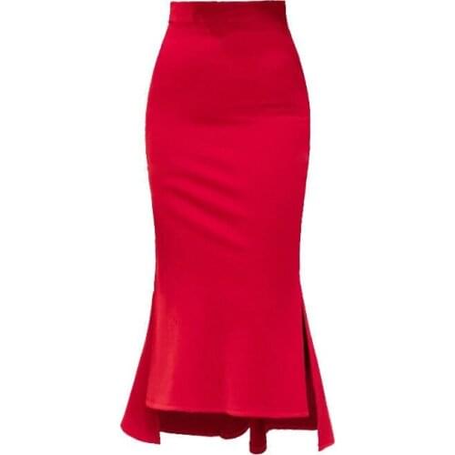 2020 New Work Wear Pencil Skirts Womens Solid Color Split Sashes Decor Hip Wrap Bodycon Skirt Sexy Elegant Office Skirts Lu1300