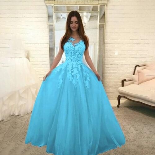 Women Fashion Long Dress Floral Lace Elegant Chiffon Evening Party Maxi Dress Summer New Style Sleeveless Ball Gown Sukienka #GH