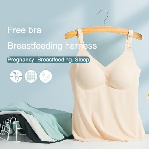 Maternity Nursing Breastfeeding Vest Tank Tops Blouse Pregnant Bras Women Wireless Cami Tank Tops nursing tank top