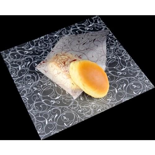 100pcs Disposable Bread Packing Paper Food Grade PP Sheet Baking Food Takeout Papers One-Off Candy Cake Dessert Wrapping Tools