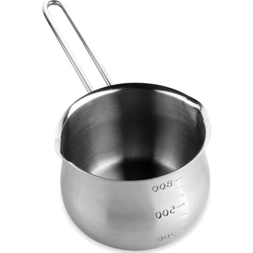 LUDA Non-Stick Pan Milk Pot Butter Chocolate Melted Heating Pot Warmer Pan Small Saucepan Cheese Pot With Pour Spouts