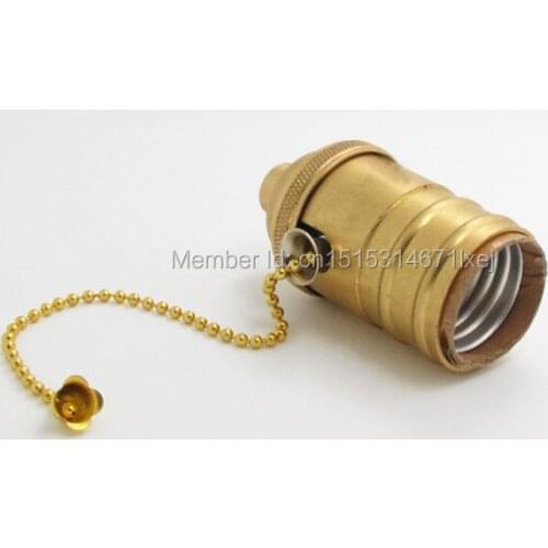 Free shipping Copper lamholder E27 brass metal lamp holder Vintage antique lamp socket