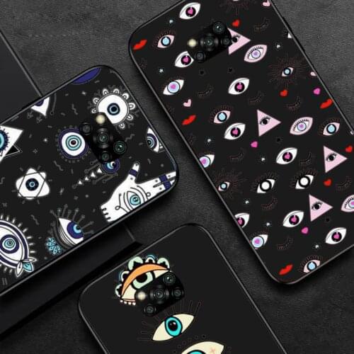 Pink Evil Ey Phone Case For Huawei P40 P20 P30 Mate 40 20 10 Lite Pro Nova 5t P Smart 2019