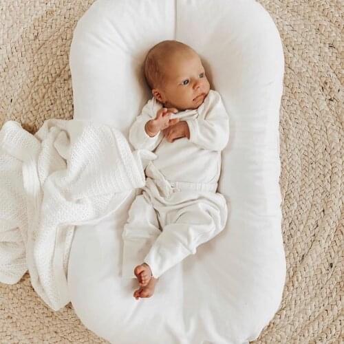 75*45cm Baby Nest Organic Cotton Baby Crib Baby Lounger Infant Floor Seat Paracolpi Lettino