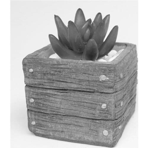 Book Pot Making Cement Mould for Home Garden Decoration DIY Creative 3D Concrete flowerpot Silicone Mold