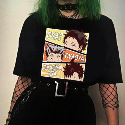 Japanese Anime Harajuku T-Shirt Men Anime T Shirt Haikyuu T Shirt Anime Tops Tees