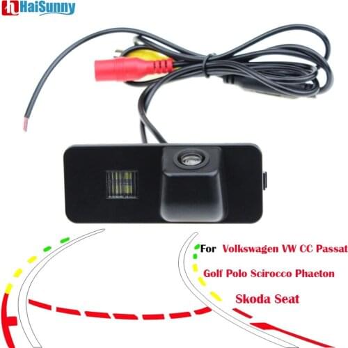 Reversing Trajectory Tracks Camera For Volkswagen VW CC Passat Golf Polo Scirocco Phaeton Backup CCD Reverse HD Parking Camera