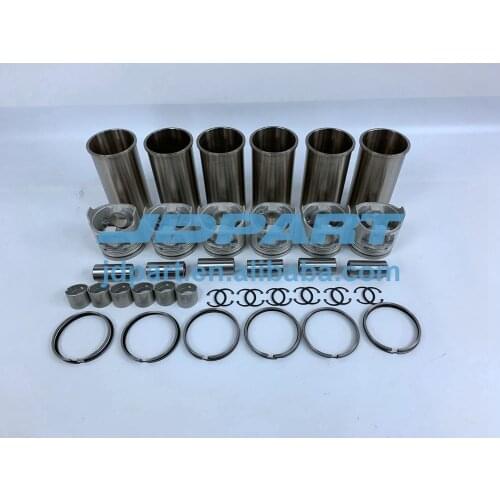 C6.4 Liner Kit With Cylinder Piston Rings Liner For Caterpillar 320D Excavator
