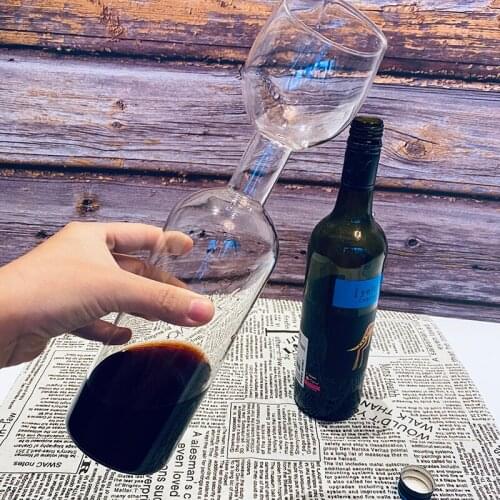 Creative Red Wine Champagne Glass Cup Seal Drink Directly from Bottle Crystal Glasses Cocktail Mug