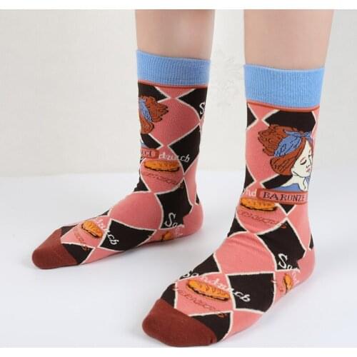 Hot Spring Gifts For The New Year Women Kawaii Mens Socks Cartoon Autumn Nature Animal Knitted Stockings Soft Funny Summer