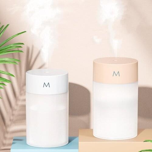 Mini USB Air Humidifier Ultrasonic Aroma Essential Oil Diffuser for Home 260ML Portable Home Mist Maker Fogger LED Night Lamp