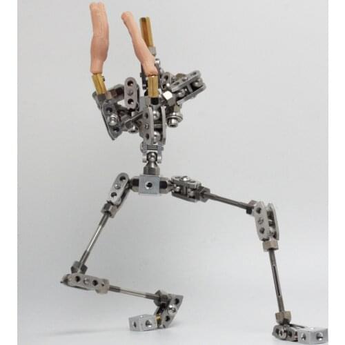 Upgraded Ready-to-assemble PMA-24 24cm high quality stainless steel animation armature puppet for Stop Motion Character