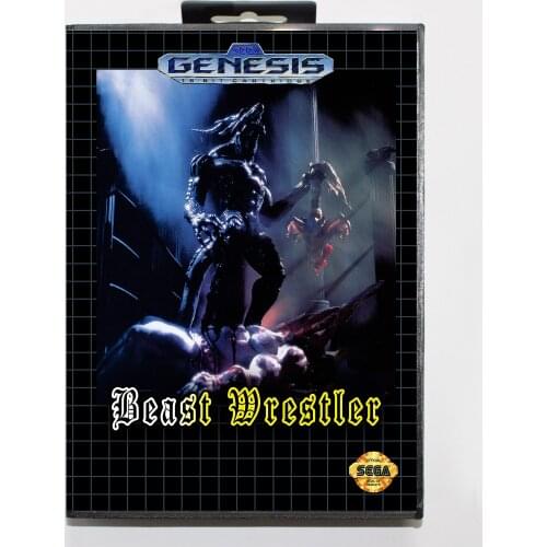 Beast Wrestler with Retail Box 16bit MD Game Card For Sega Mega Drive/ Genesis