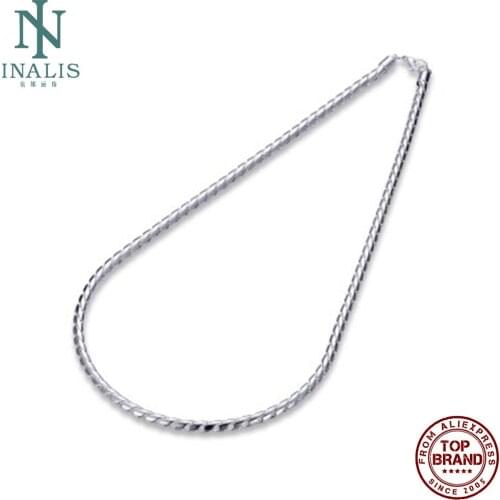 INALIS Men Necklaces Twisted Rope Unique Design Copper Necklace Unisex Fit Party Prom Gift Hot Sale Fashion Jewelry Recommend