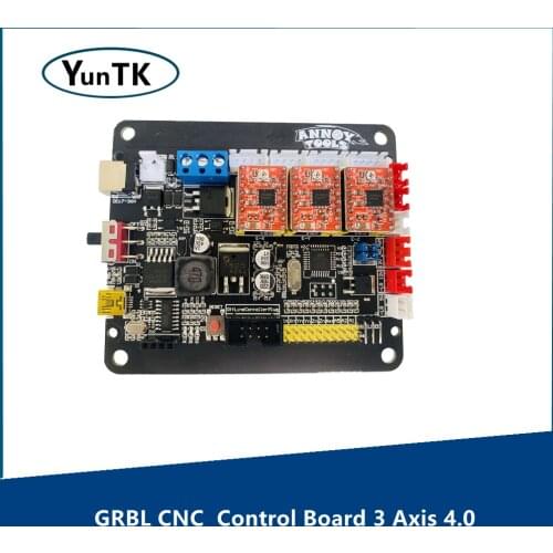 GRBL CNC Control Board 3 Axis 4.0, Stepper Motor 300W Spindle Connection USB Controller Board for CNC Laser Engraving