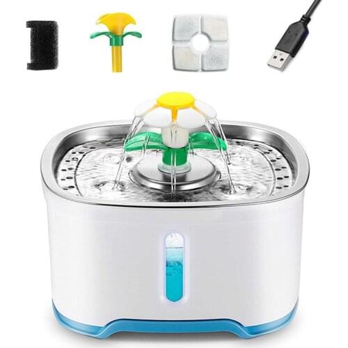 Cat Water Fountain Dog Feeder Automatic Filter Drinking Fountain Bowl Pet Silent Auto Kittens Electric Water Bowl Pet Supplies