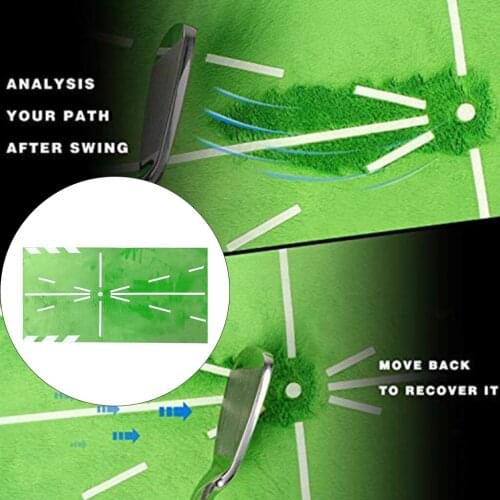 Portable Golf Training Mat Anti-slip Mini Swing Practice Rug Alignment Mats