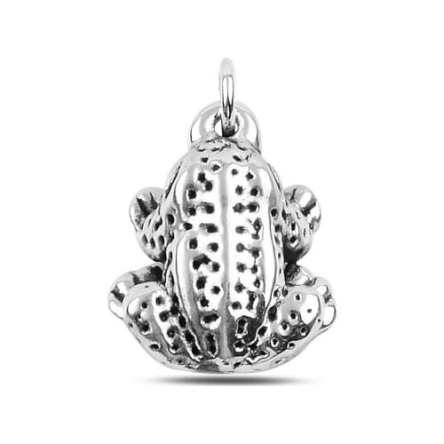 Silverlina Silver Frog Electroform Pendant