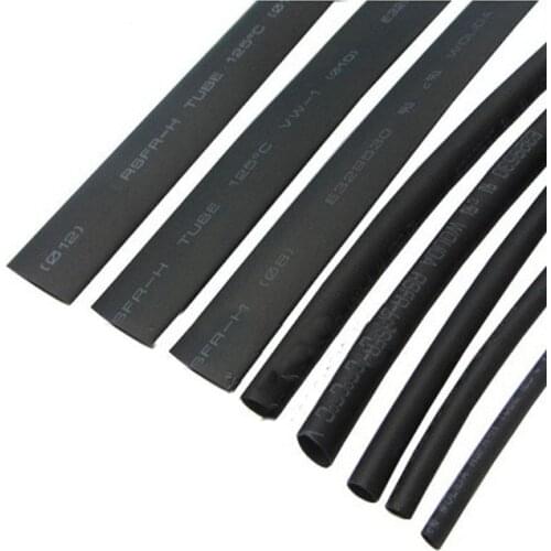 5 meters High-quality heat shrinkable tube black 1/2/3/4/5/6/7/8/9/10/12/20/30/-50 mm casing