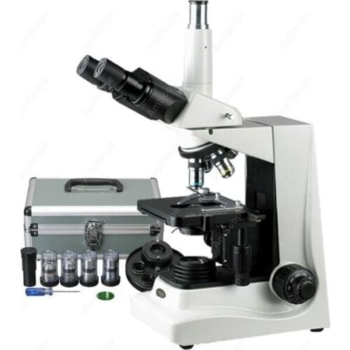 Trinocular Microscope--AmScope Supplies Turret Phase Contrast Trinocular Microscope 40X-1600X