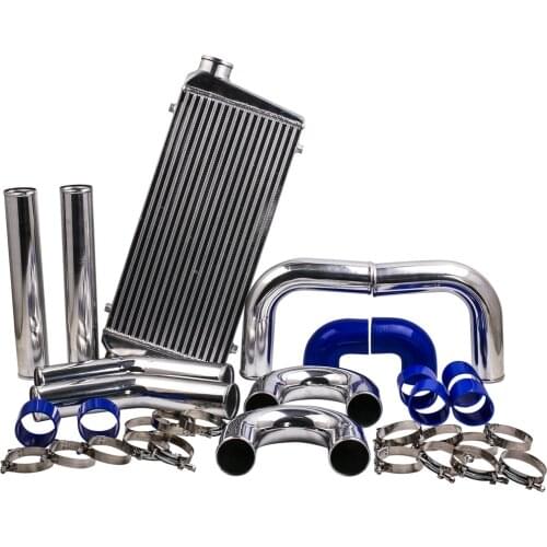 Universal 600x300x76mm intercooler + 76mm 3" aluminium piping & HOSE kits