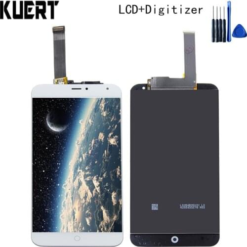KUERT High Quality LCD For Meizu MX4 MX 4 LCD Display Touch Screen Digitizer Glass Panel Assembly + Frame