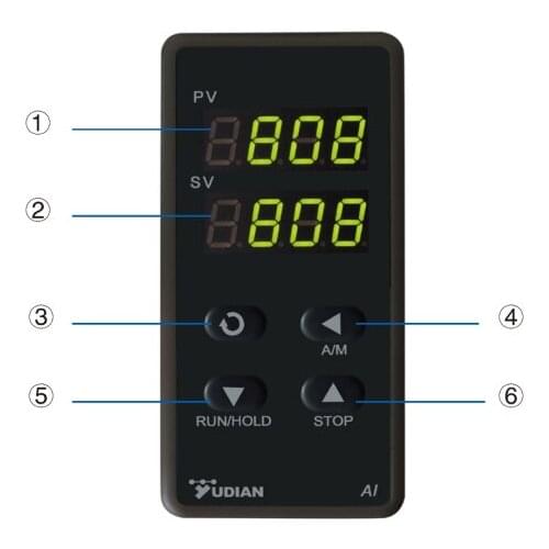 Yudian Automation Company E8 rail-mounted instrument keyboard display Xiamen YUDIAN handheld operator